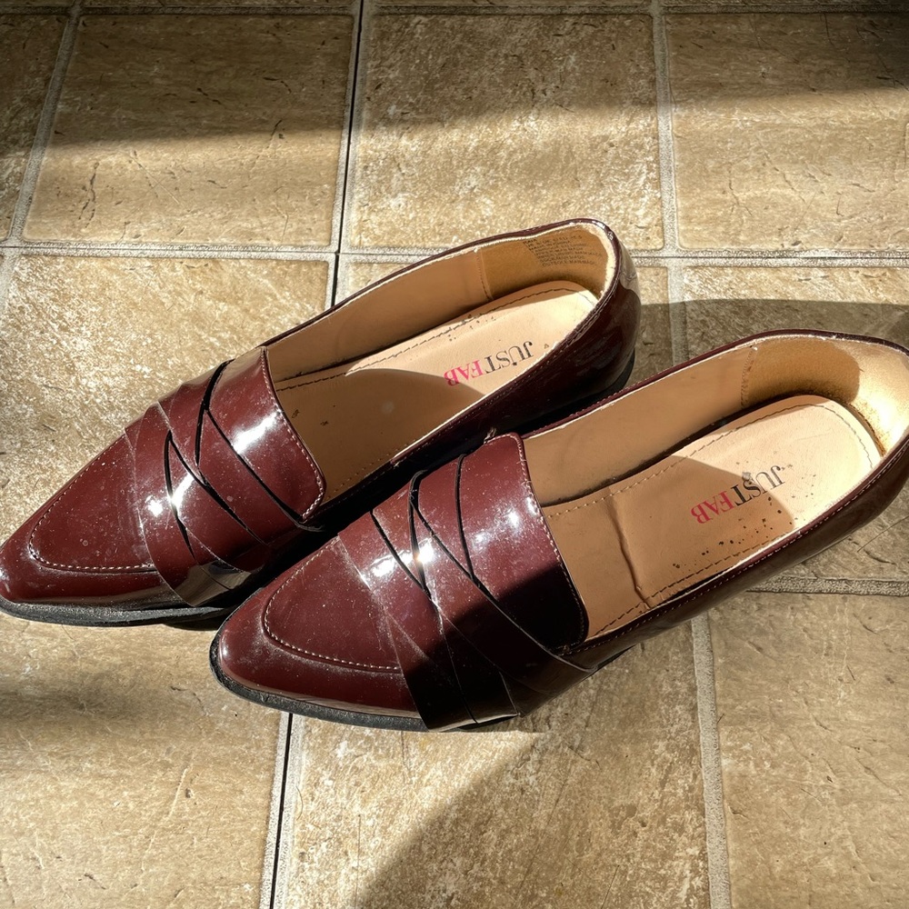 Justfab Chocolate Brown Flats
